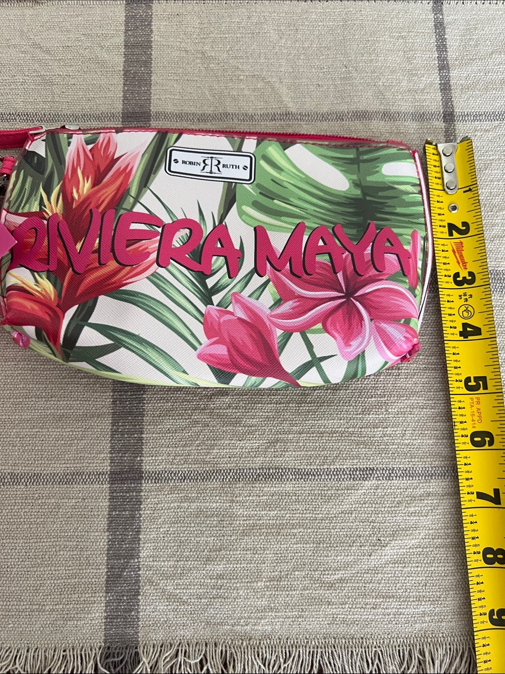 Robin Ruth Pink Tropical Riviera Maya Wristlet - Picture 10 of 11